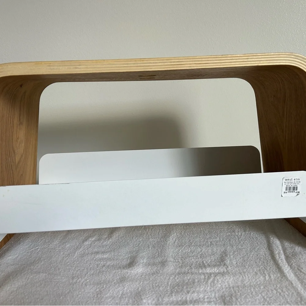 West Elm Two-Tone Step Up Storage Stool